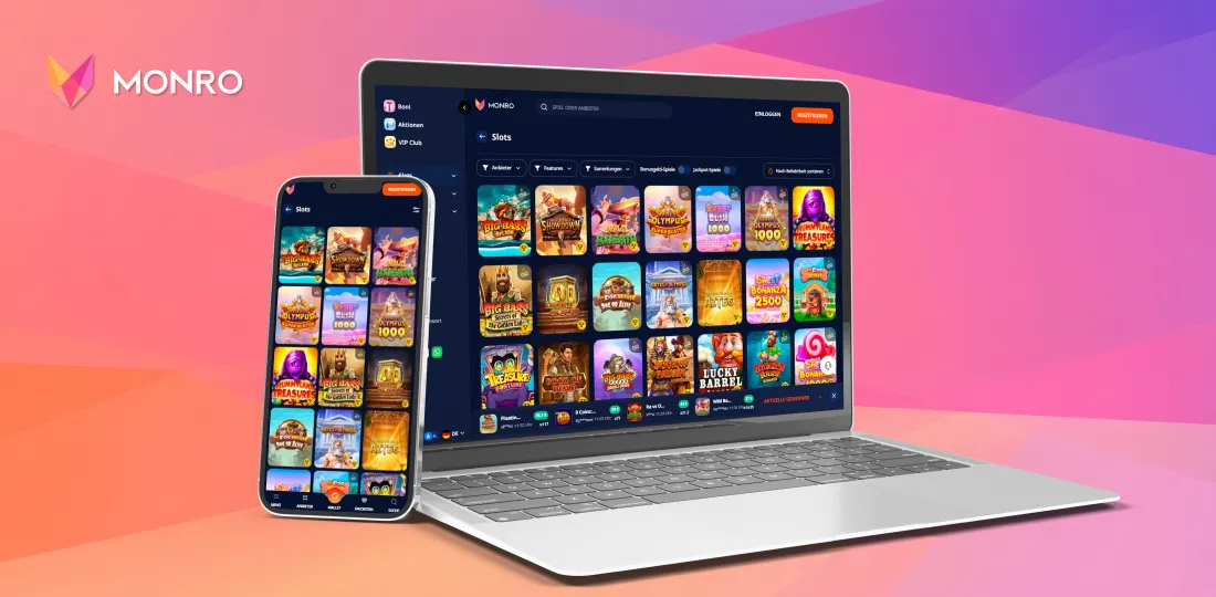 Spielauswahl im Monro Casino